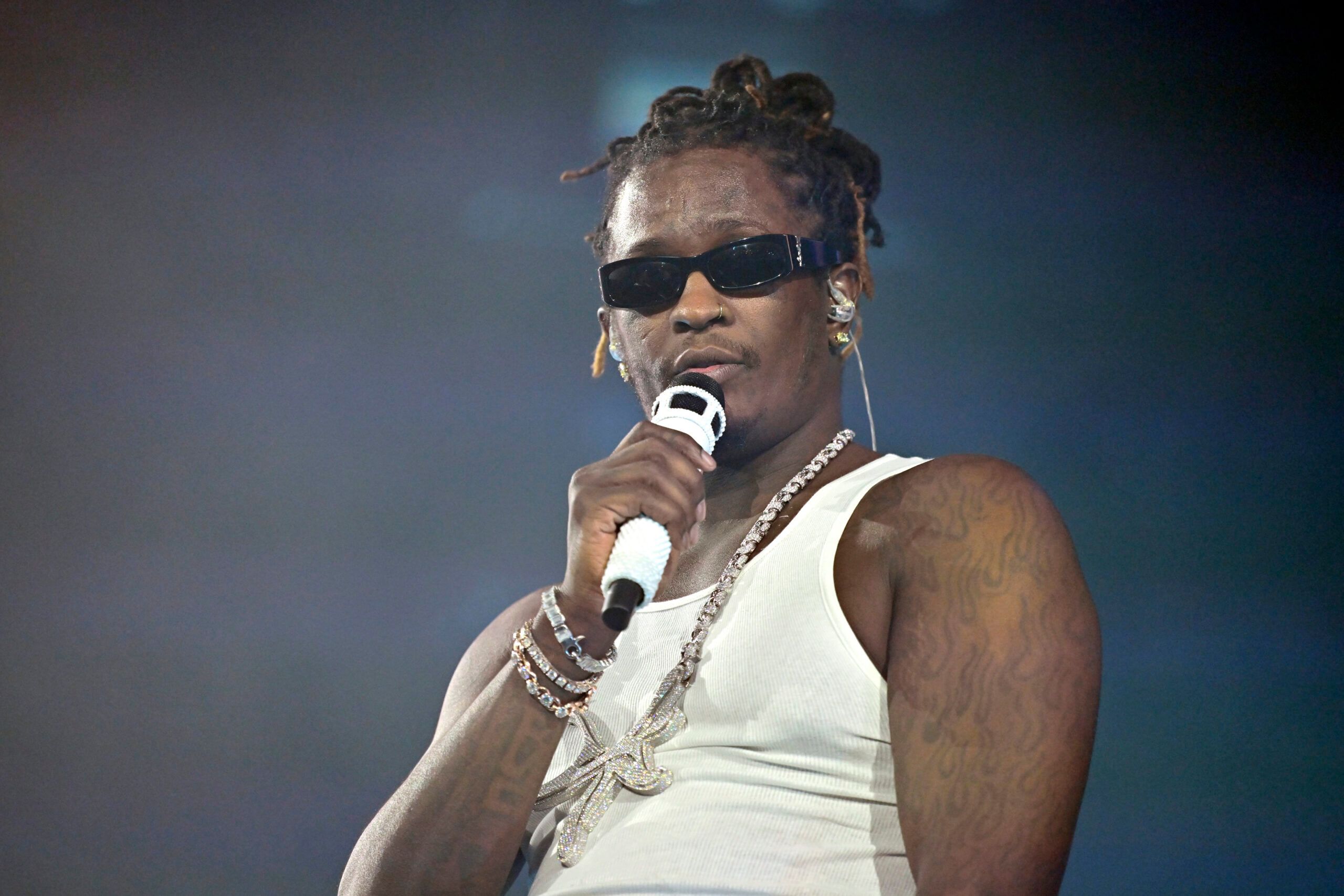 Young Thug performing onstage at ComplexCon 2025 in Las Vegas